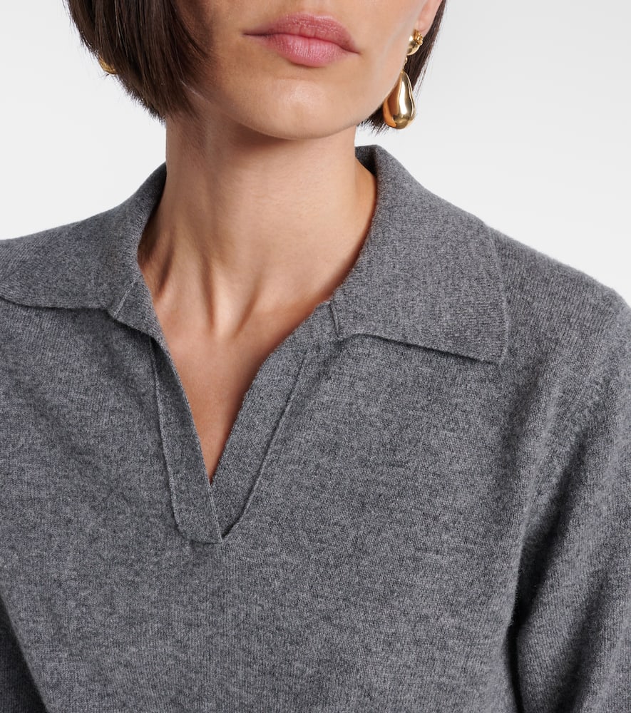 Cashmere polo sweater