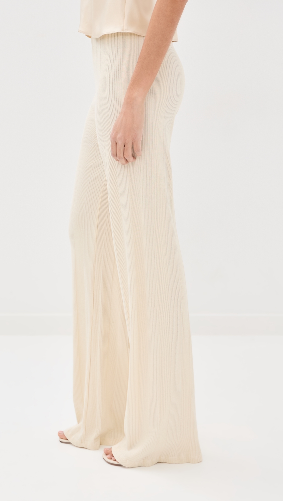 Wide Leg Easy Pants Creme