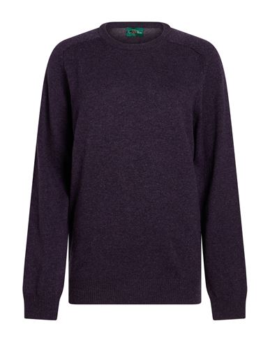 Man Sweater Dark purple Size 44 Wool