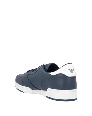 Man Sneakers Navy Size 7 Cow leather, Polyamide, Polyester, Polyurethane coated