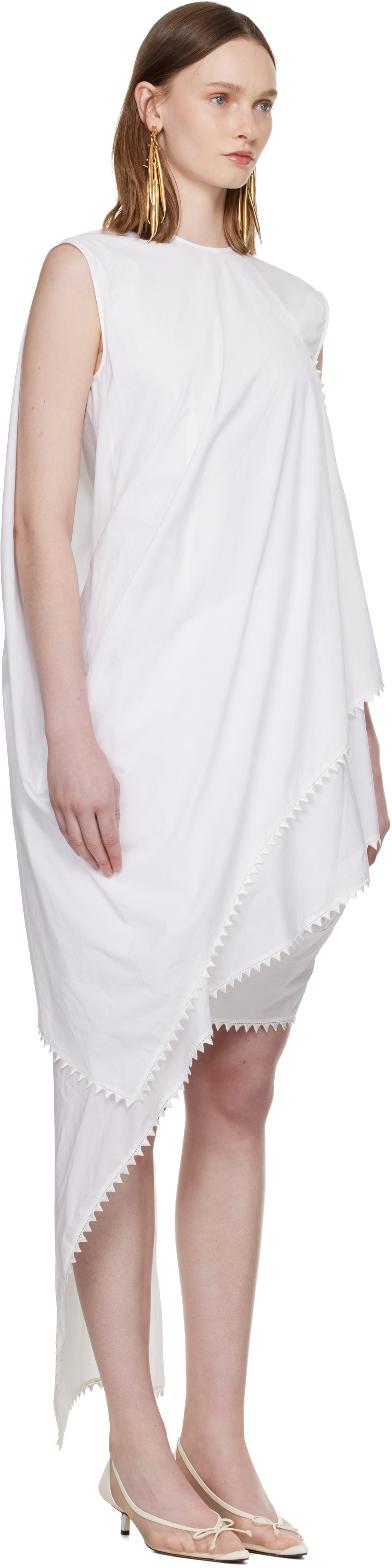 White 'The Traversin' Minidress