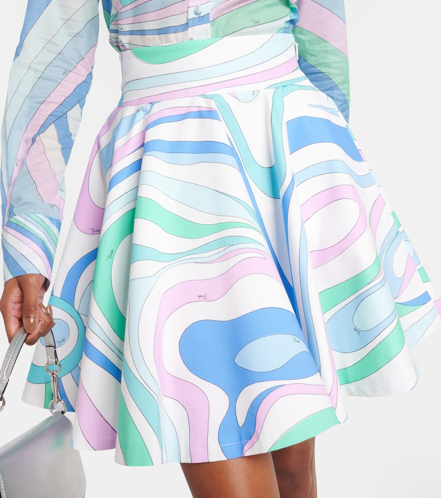 Pucci Marmo cotton poplin miniskirt