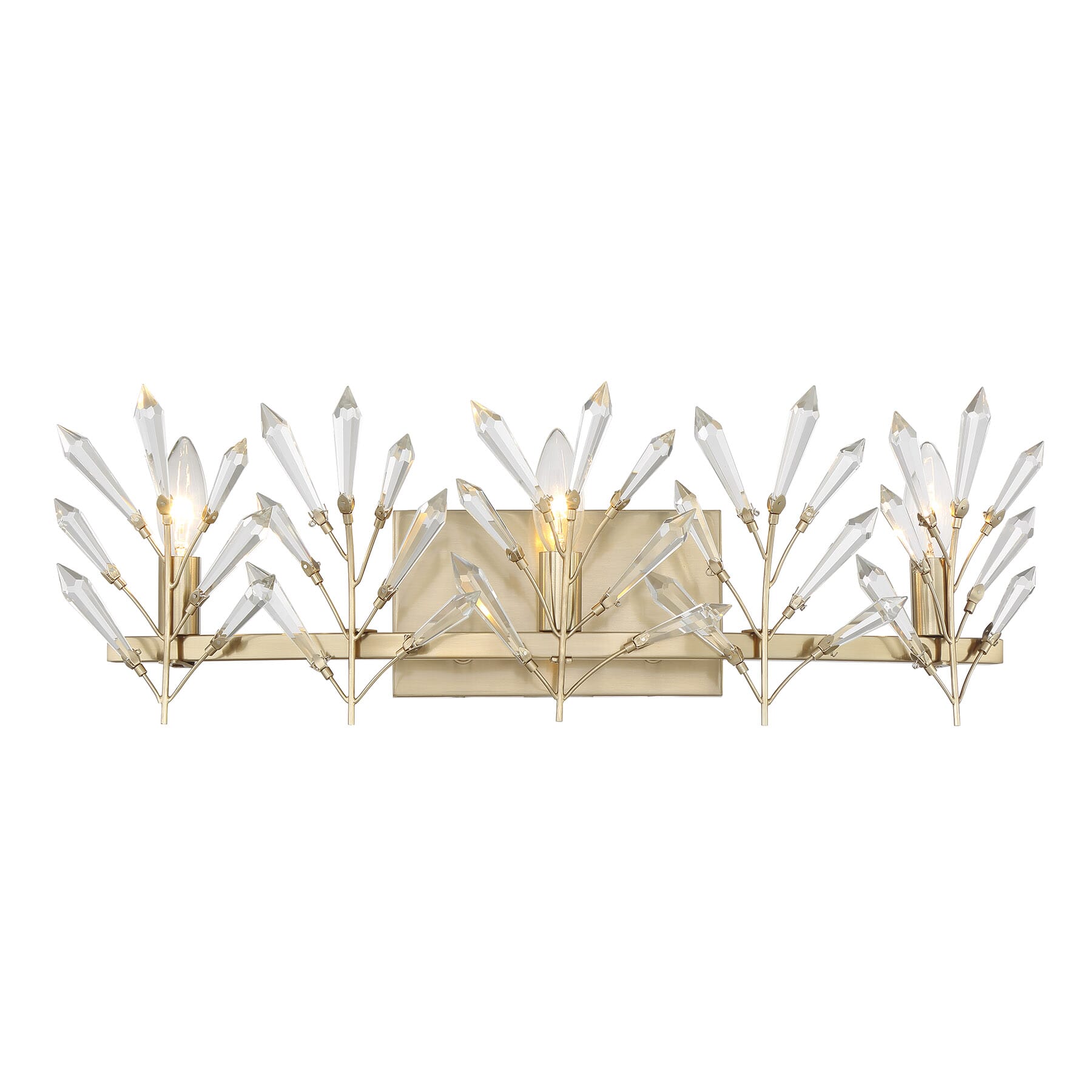 Orianna 3-Light Bathroom Vanity Light in Noble Bra