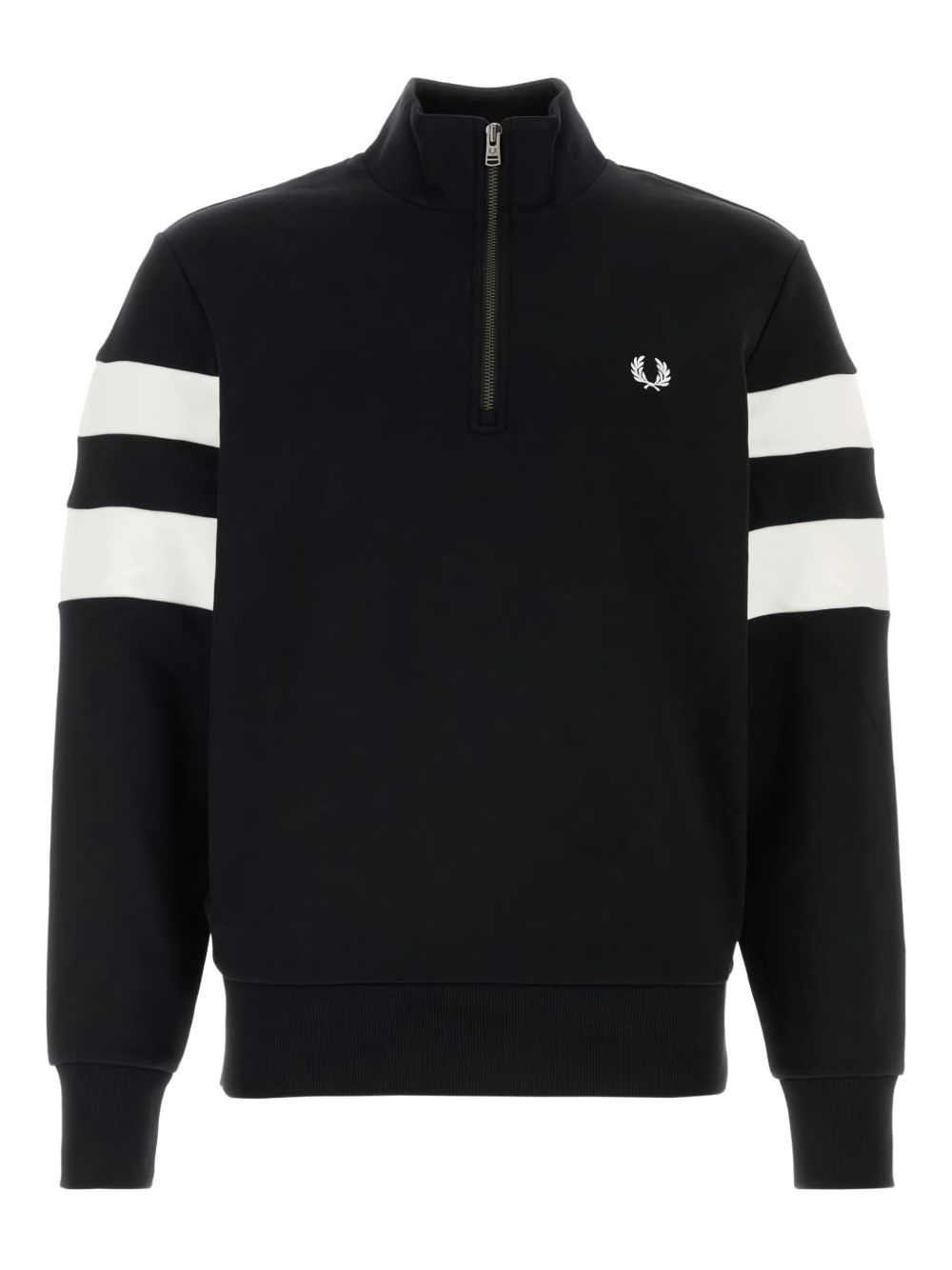 Logo-embroidered cotton sweatshirt - White
