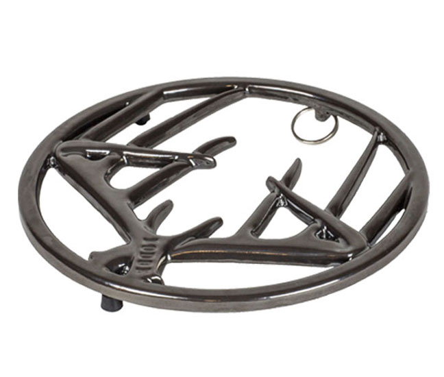 Midnight Chrome Antler Trivets