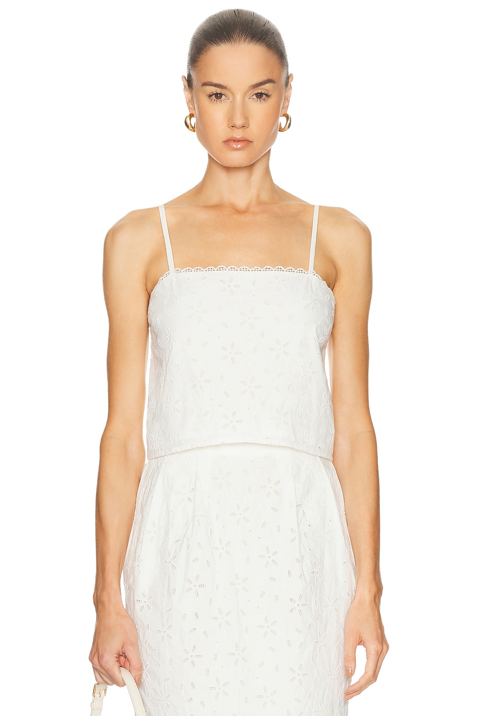 Posse Salma Top in Vintage White - White. L also in M