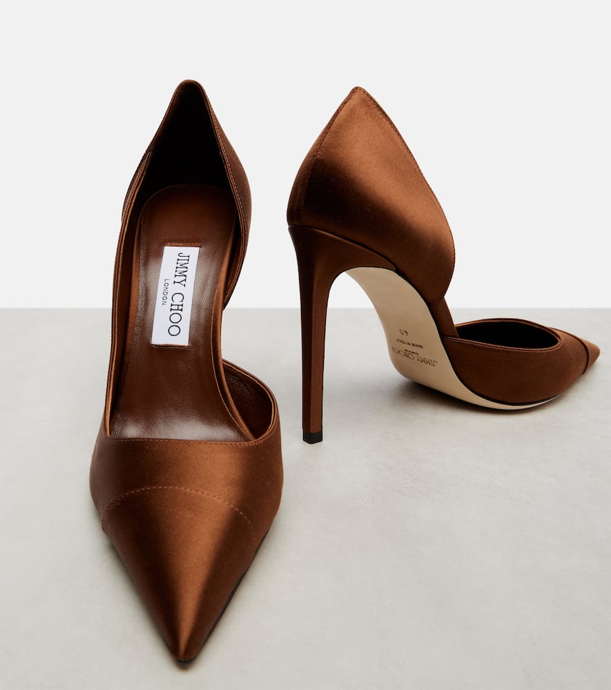 Brigitte 100 satin pumps