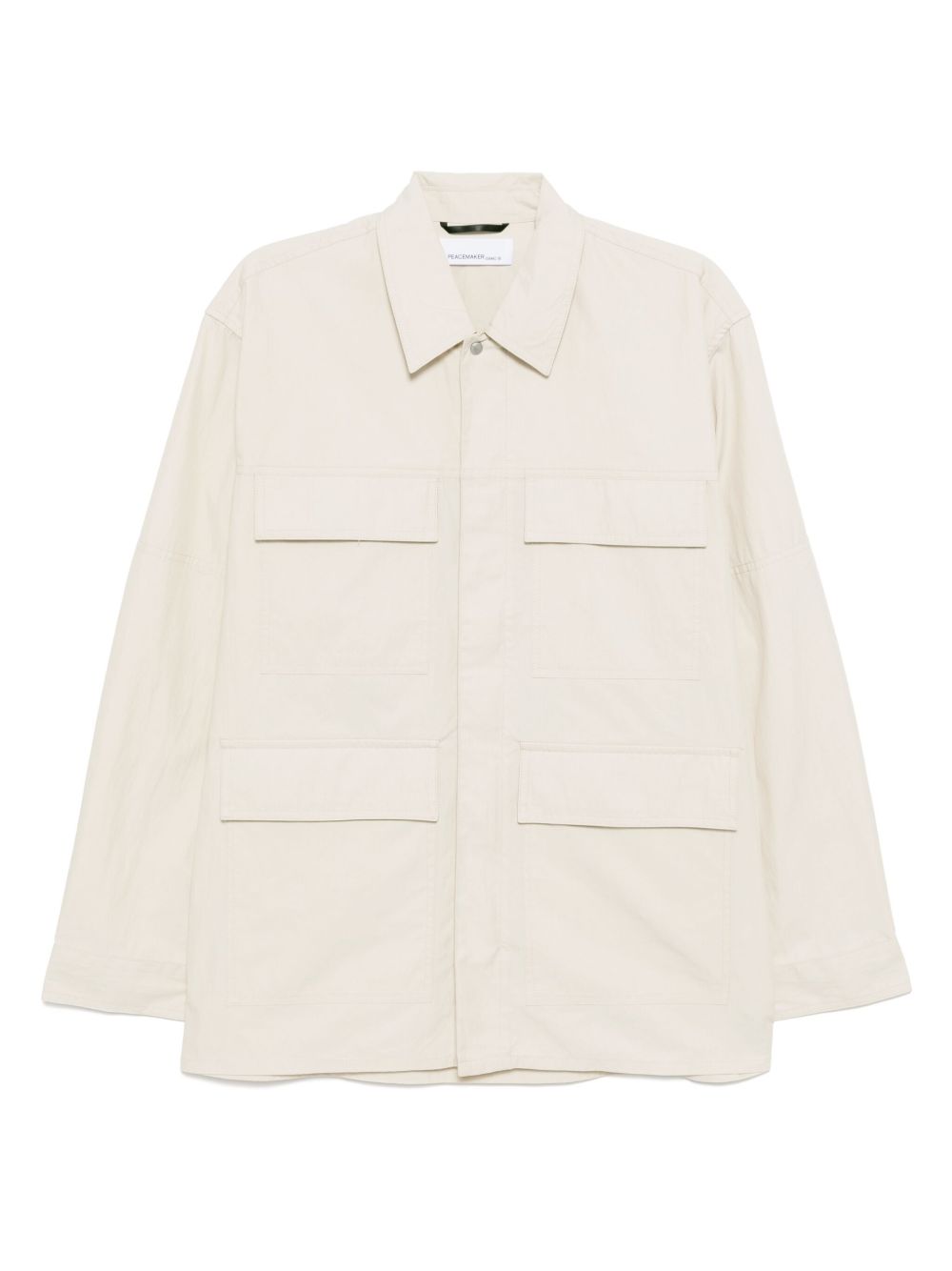 Pocket-work shirt - White