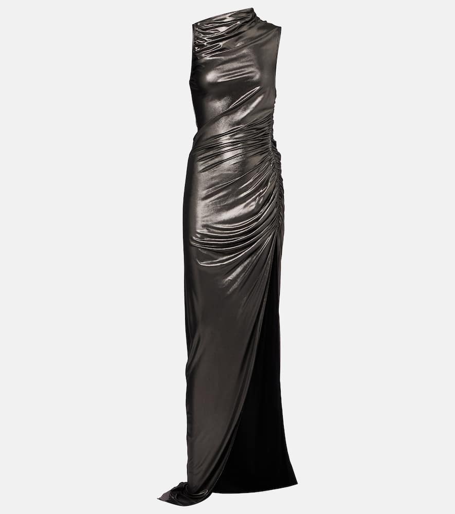 Ruched jersey gown