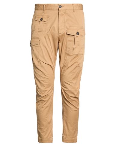 Man Pants Sand Size 38 Cotton, Elastane