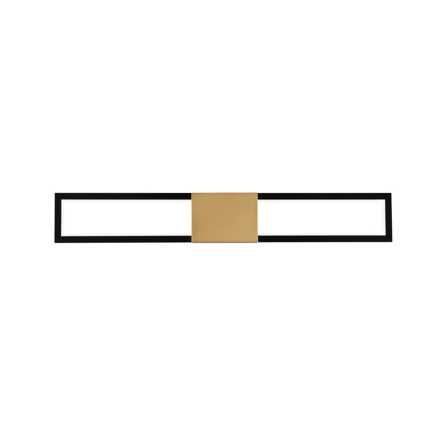 Black Aged Brass LED Bathroom Vanity Light from the Peekaboo Collection
