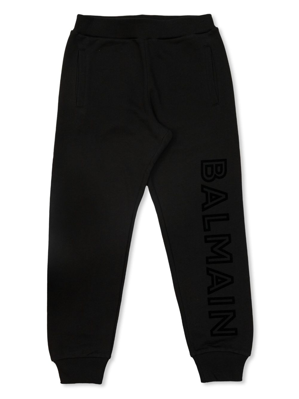 Logo-print cotton track pants - Black