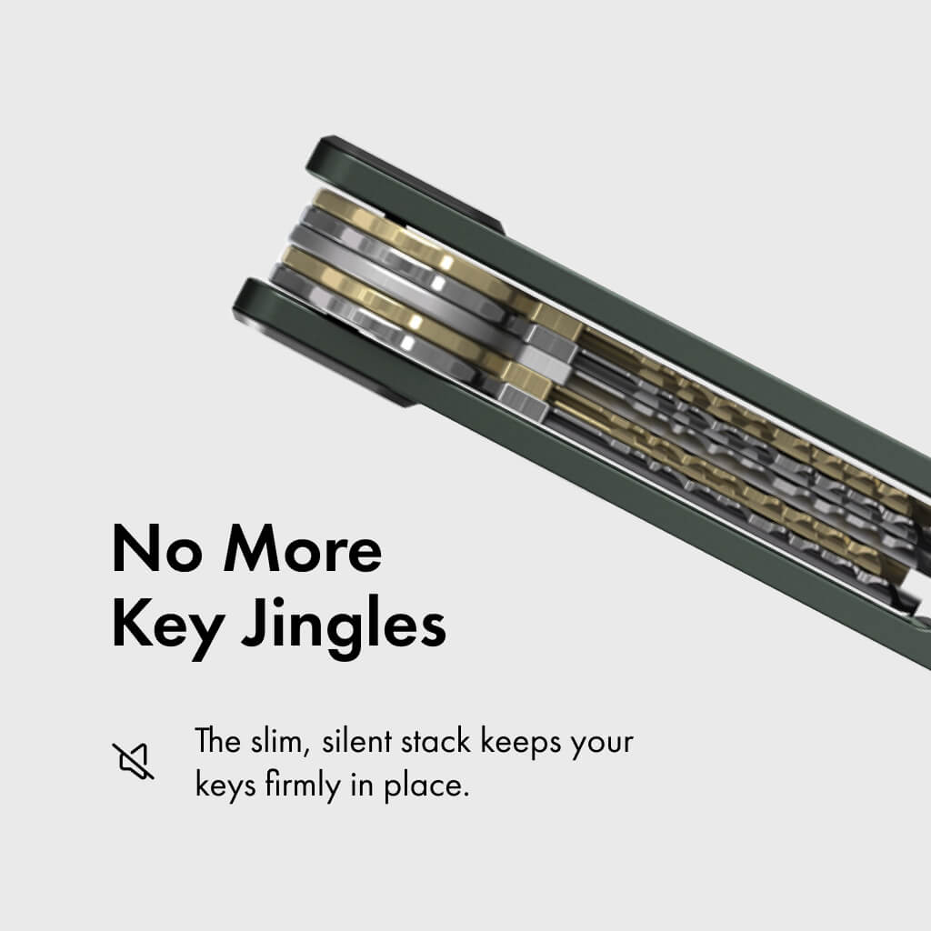 Key Case Carbon Fiber - Stainless Steel & Premium Leather Key Case Prevent Key Scratches