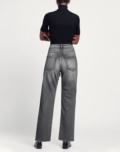 Tu Es Mon Trésor Woman Jeans Grey Size 26 Cotton, Polyester, Polyurethane