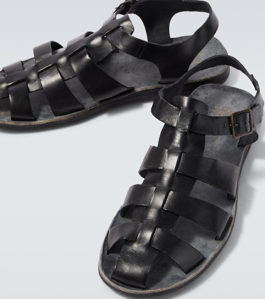 Porto leather fisherman sandals