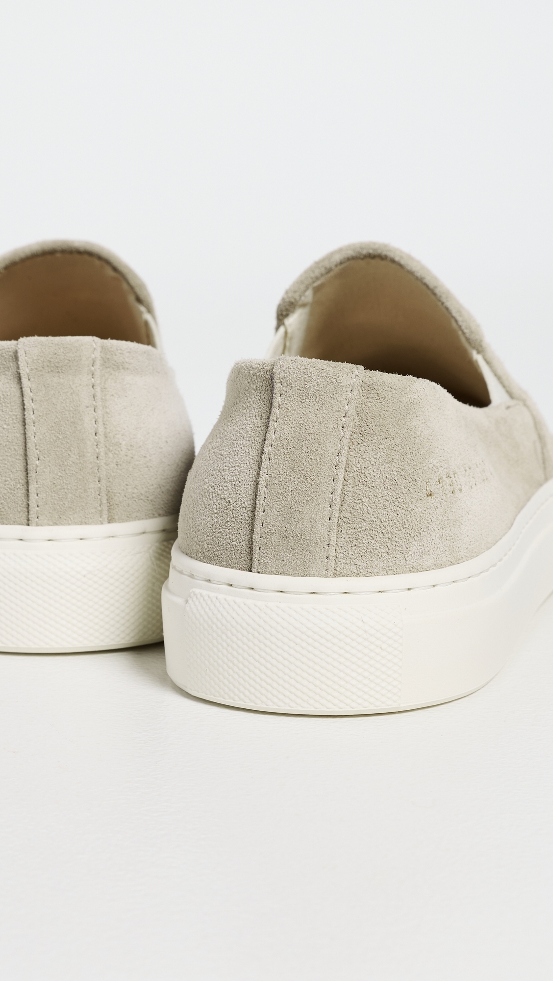 Slip On Low Profile Sneakers Warm Grey