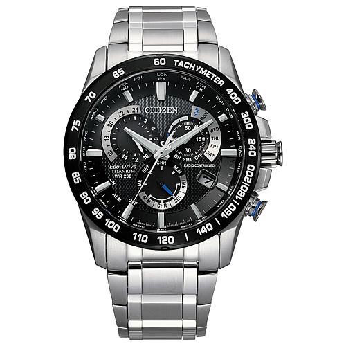 Men's Eco-Drive PCAT Atomic Super Titanium Chronograph Watch
