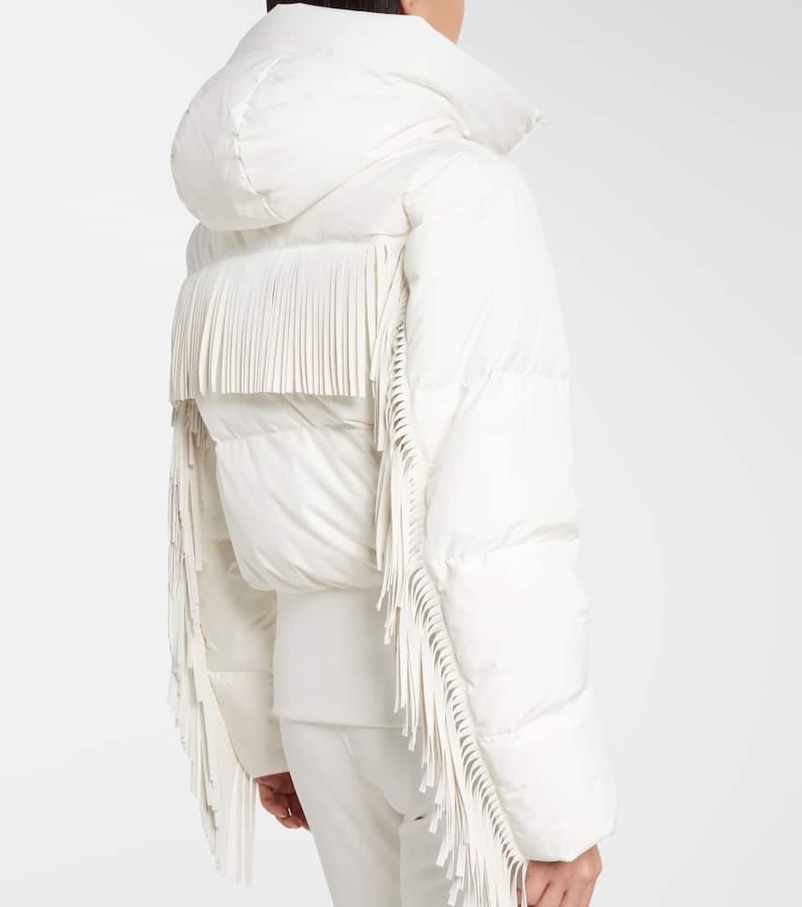 Marna fringed down ski jacket