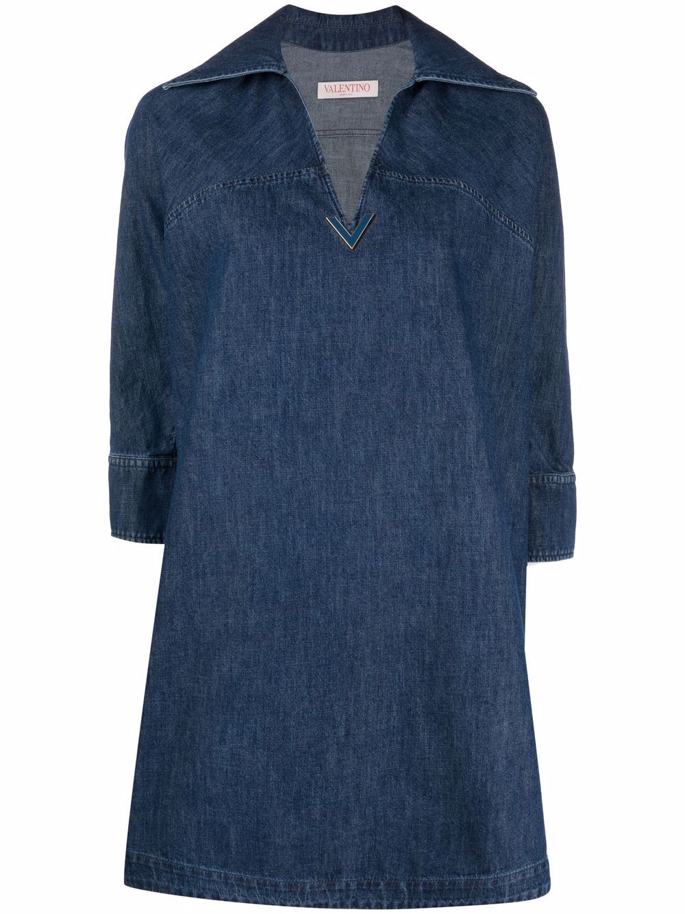 Denim mini dress - Blue