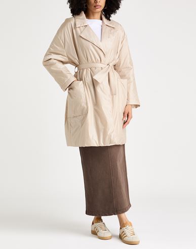 Woman Puffer Beige Size 6 Polyester
