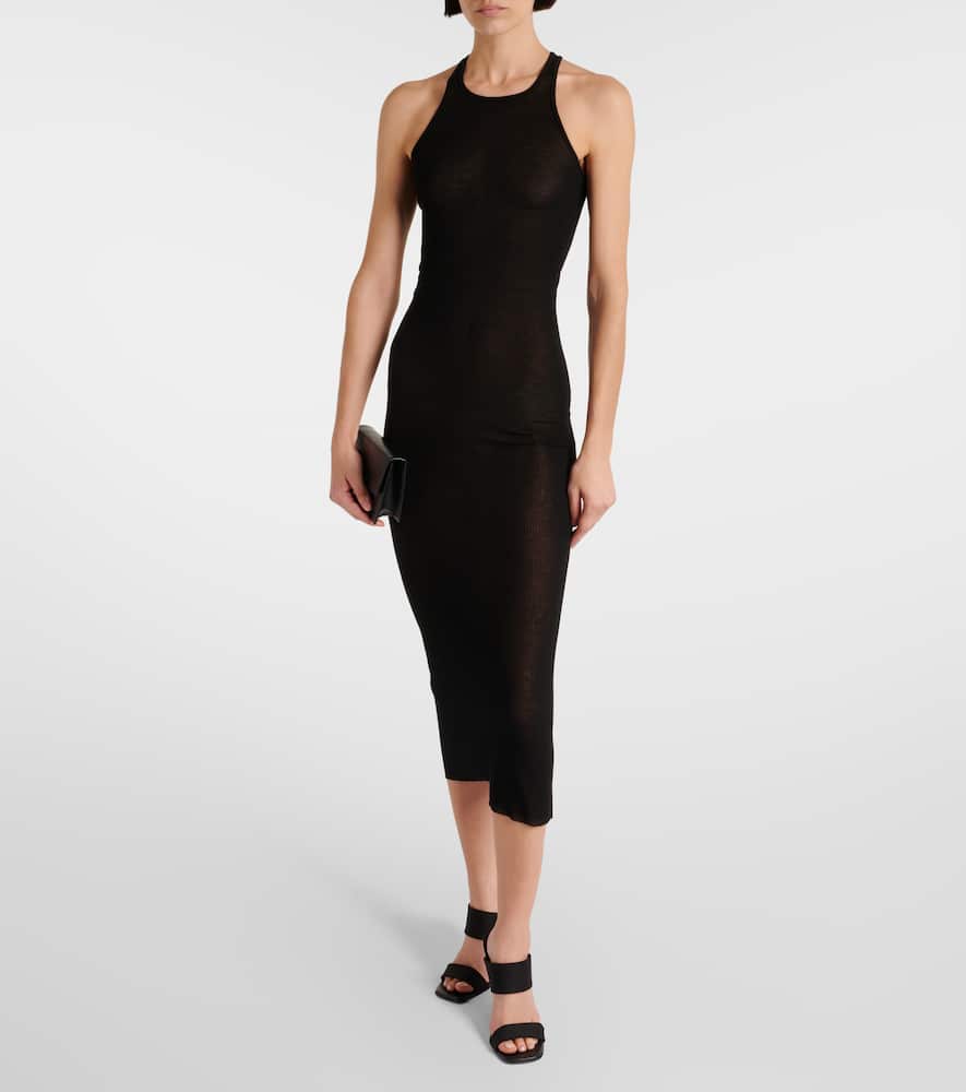 Jersey midi dress