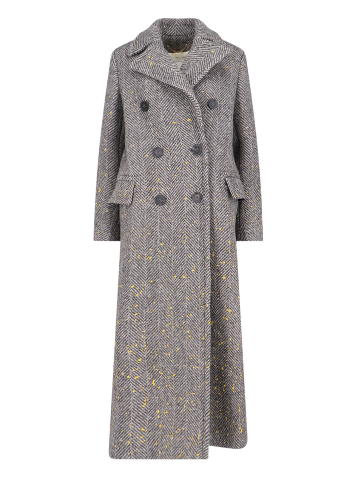 Berhen long herringbone coat