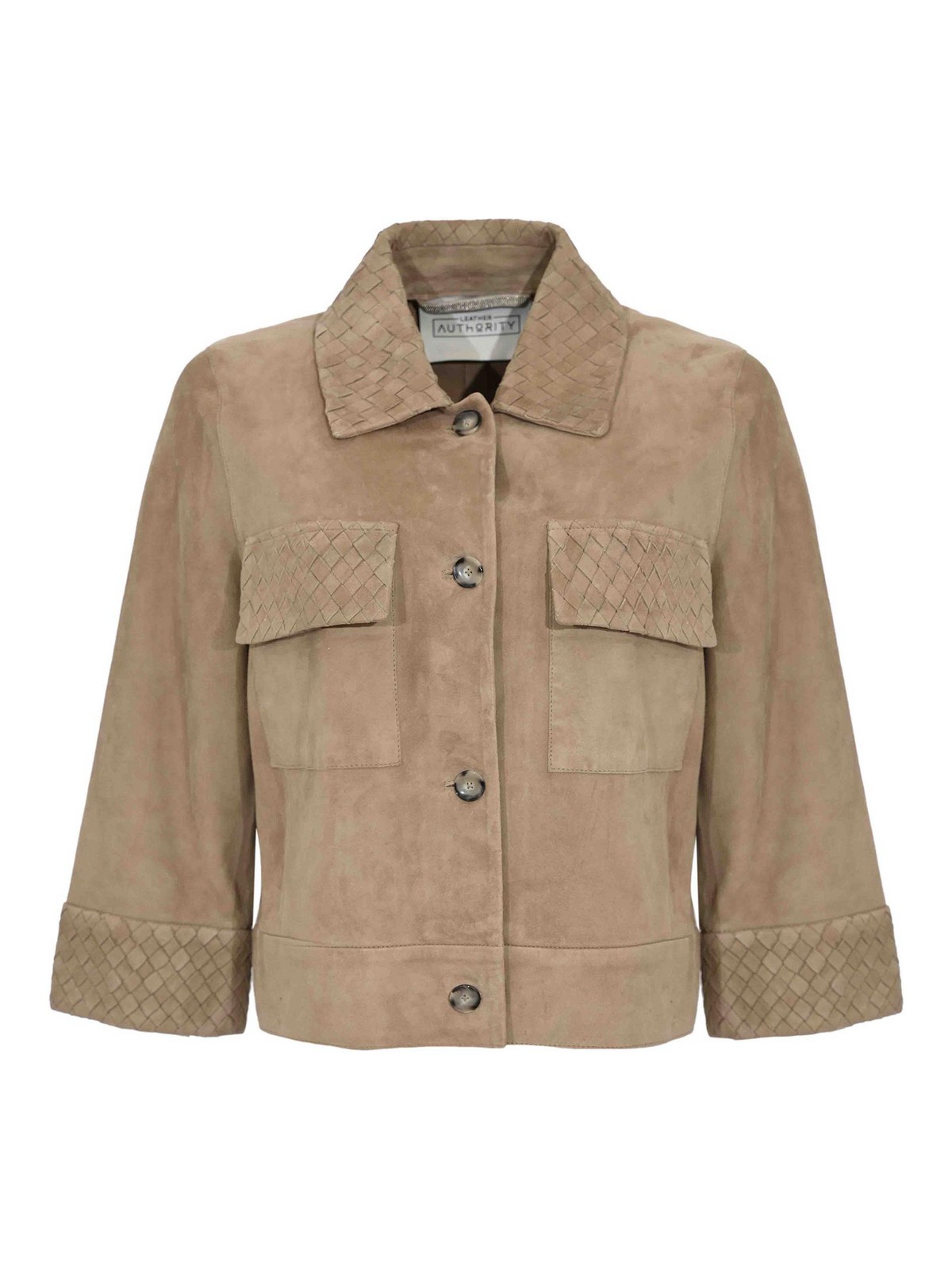 Karis Weaved Suede Jacket Vanilla