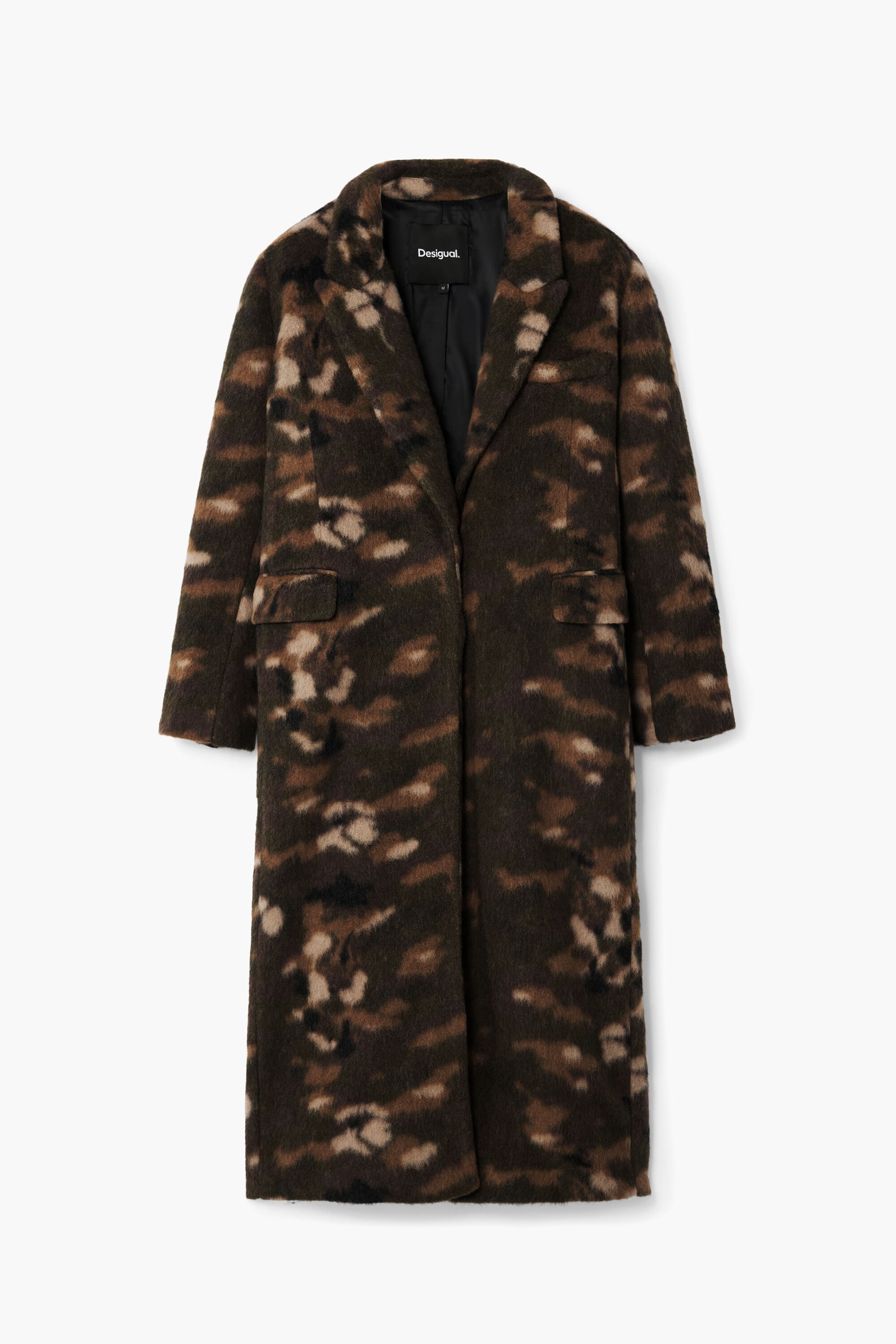 Printed long coat