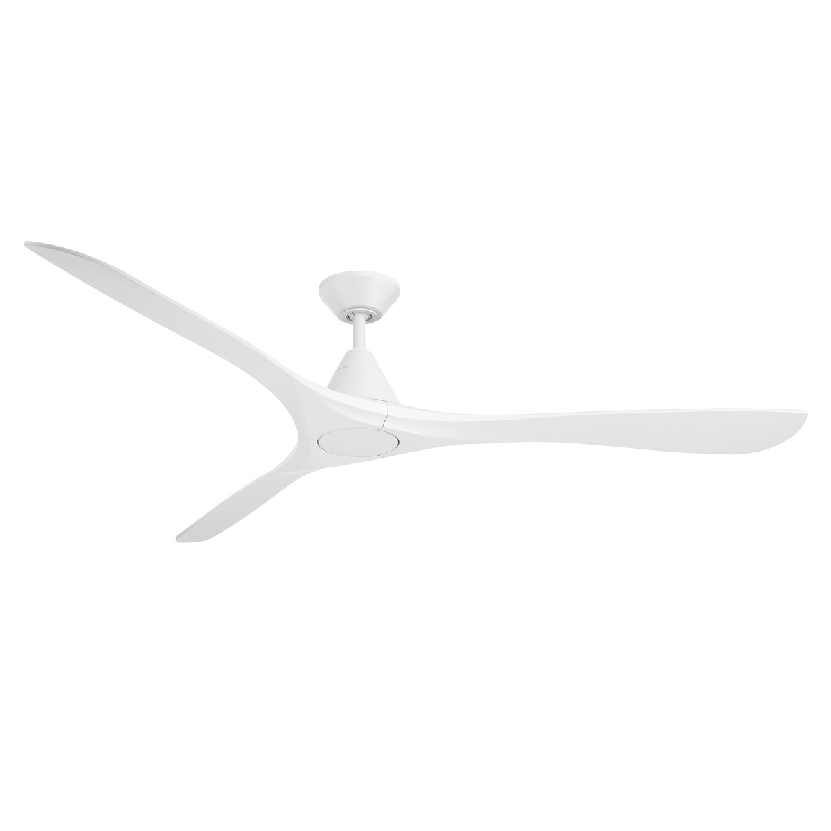 Matte White 72" Ceiling Fan from the Carve Collection