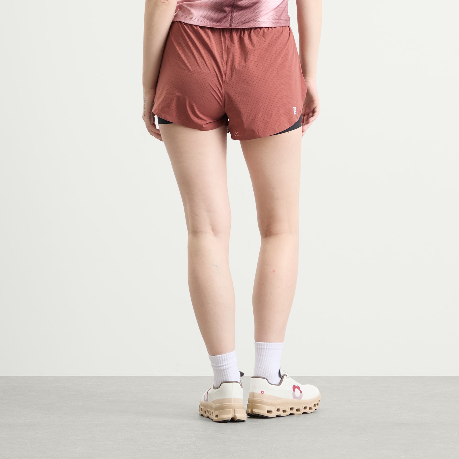 BANDIT Women's Vento™ 2in1 Run Short Mahogany/ Black