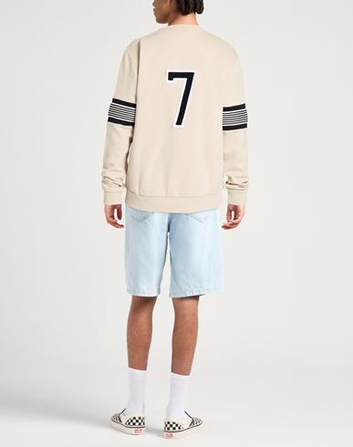 Man Sweatshirt Beige Size XL Cotton, Polyester, Elastane