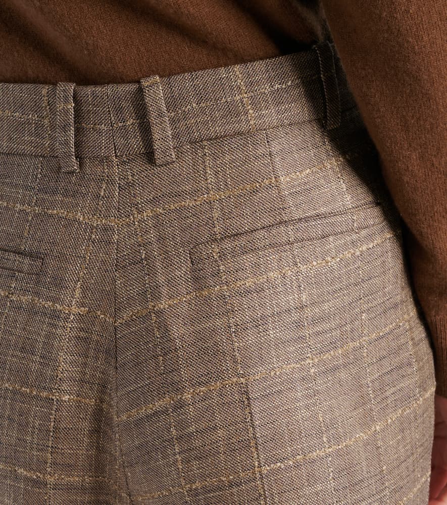 Stevens wool-blend flared pants