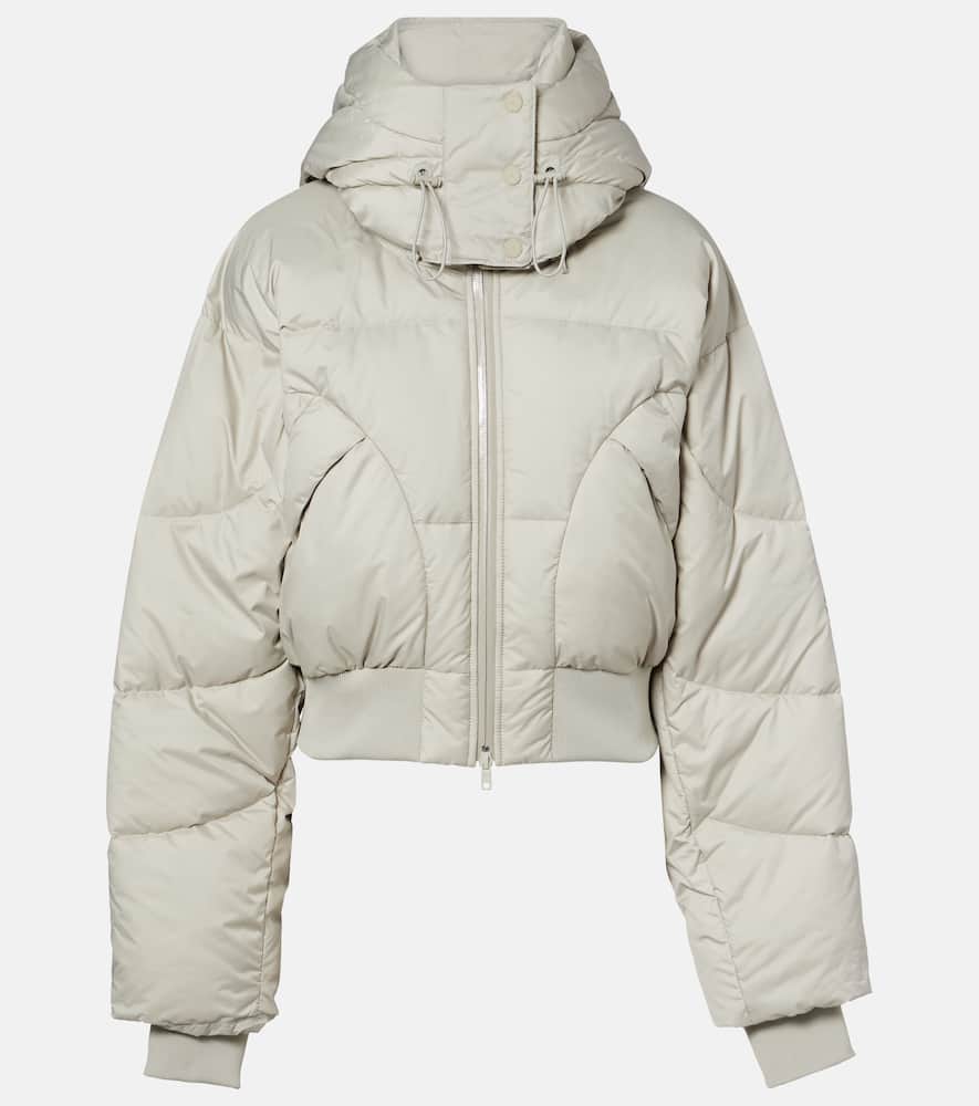 Quilted cropped puffer jacket