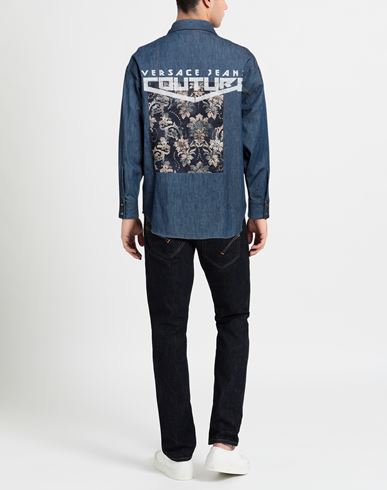 Man Denim shirt Blue