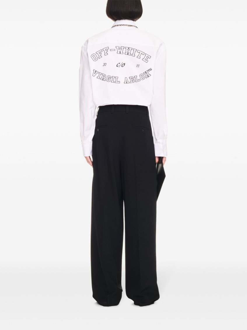 OW darted tailored trousers - Black