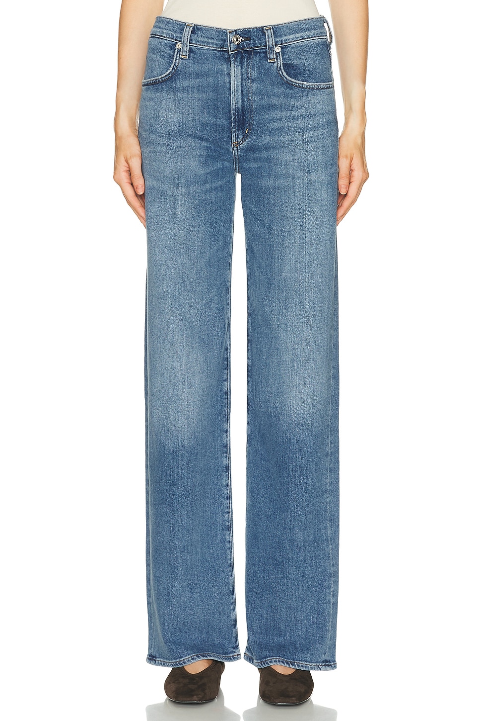 Citizens of Humanity Annina Straight Leg Jeans in Blue