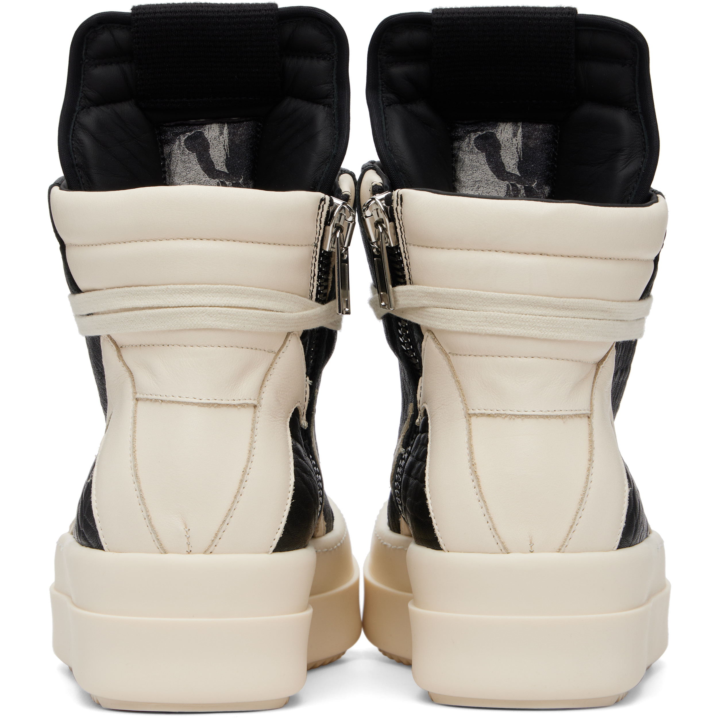 Black & Off-White Temple Mega Bumper Geobasket Sneakers