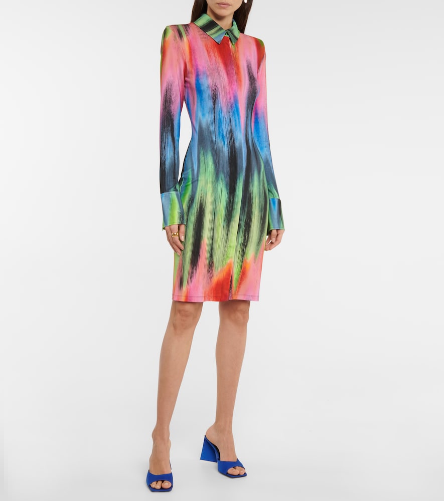 Elton printed shirt dress