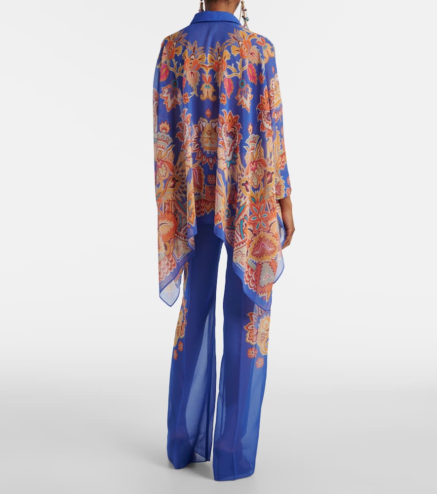 Printed poncho
