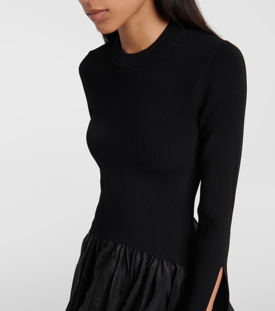 Kenlie taffeta-trimmed midi dress