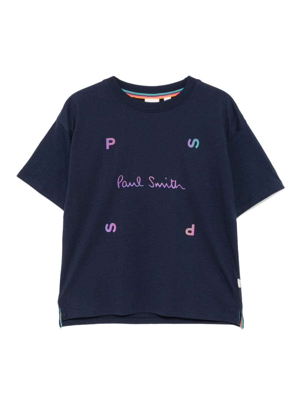 Logo-print T-shirt - Blue