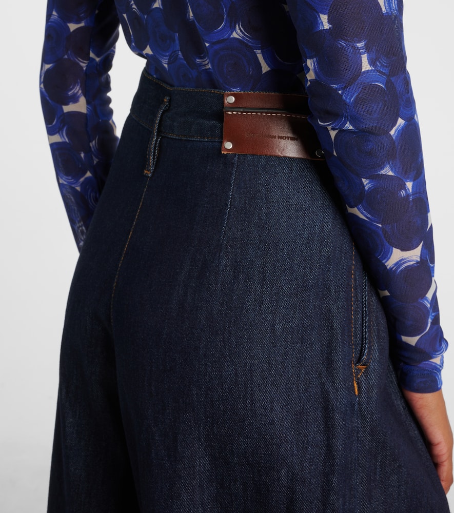 High-rise wide-leg jeans