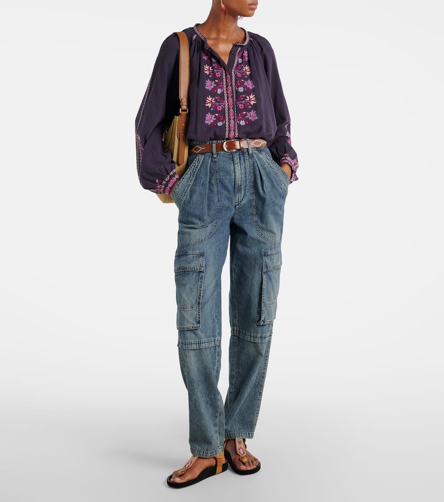Nayla high-rise cargo jeans