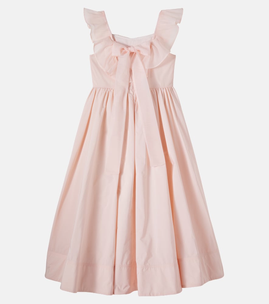 Ruffled taffeta dress