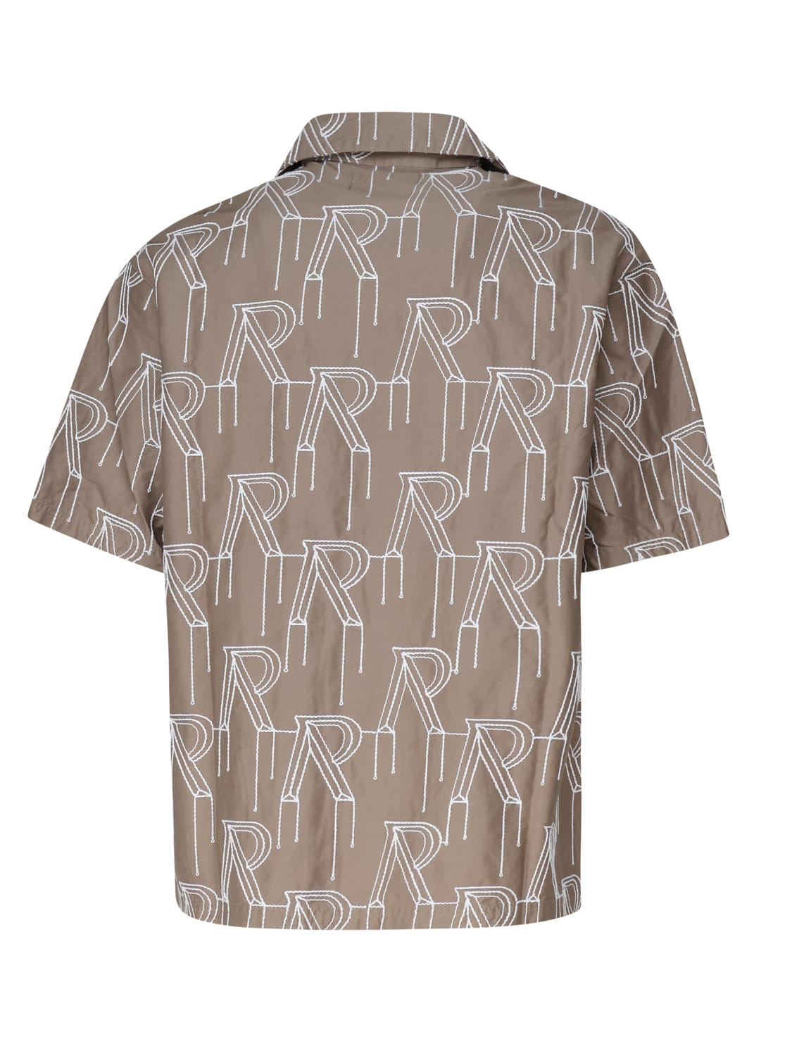 Oversized Shirt With All-over Logo