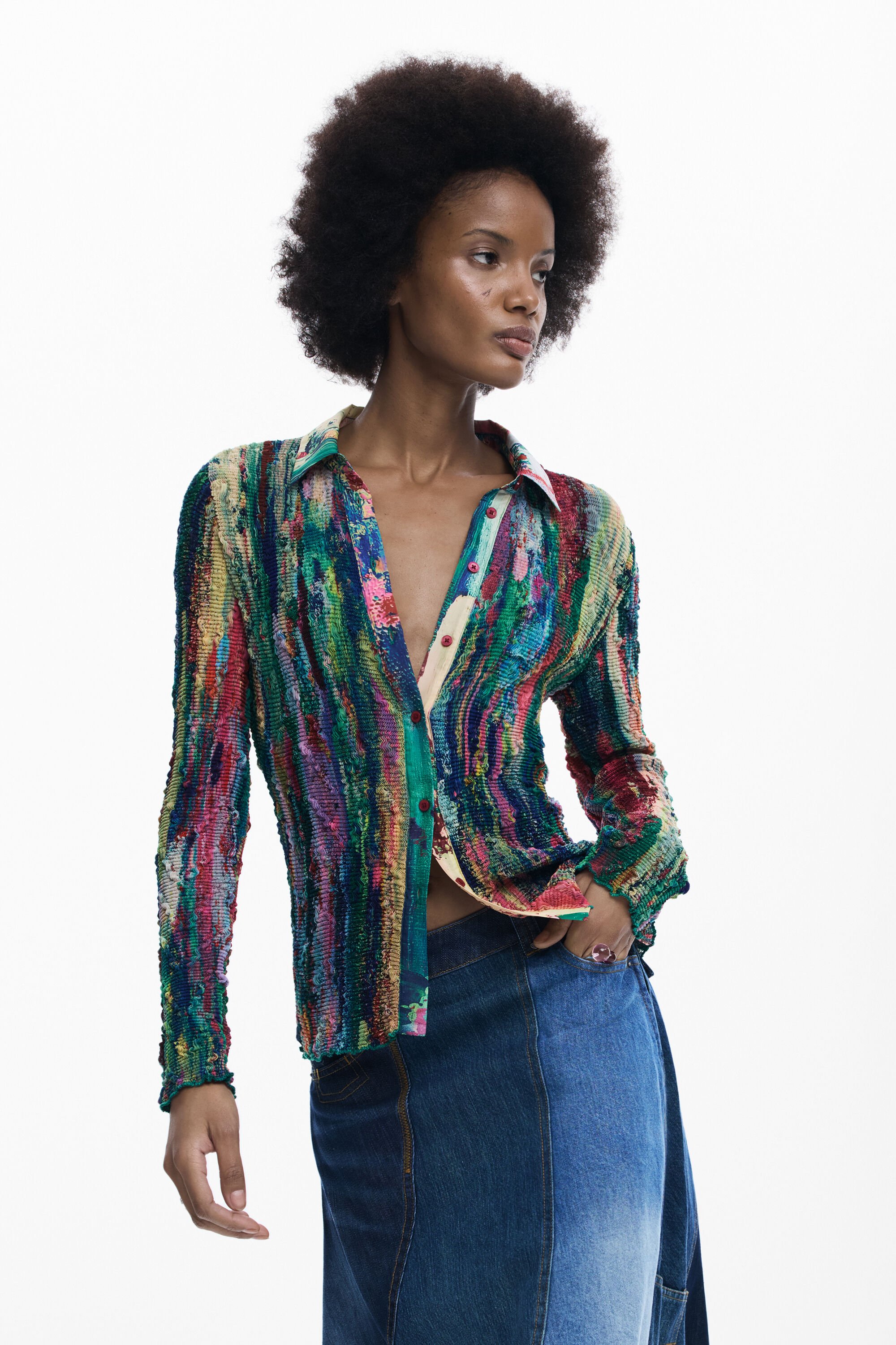 Arty print shirt