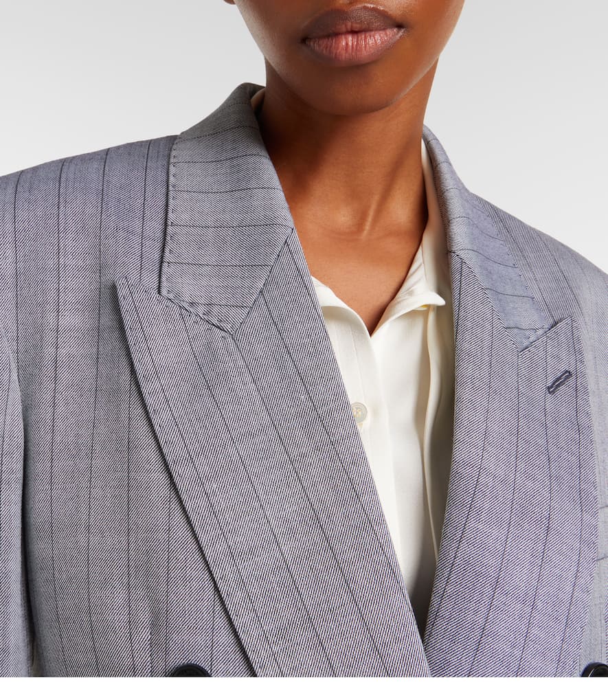 Double-breasted wool blazer