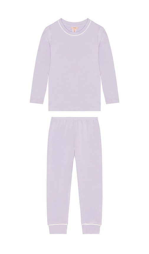 Eberjey Kids Printed Long Paj in Lavender. - 6 also
