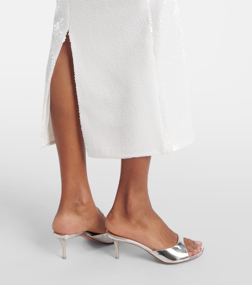 Cindy sequined halterneck midi dress