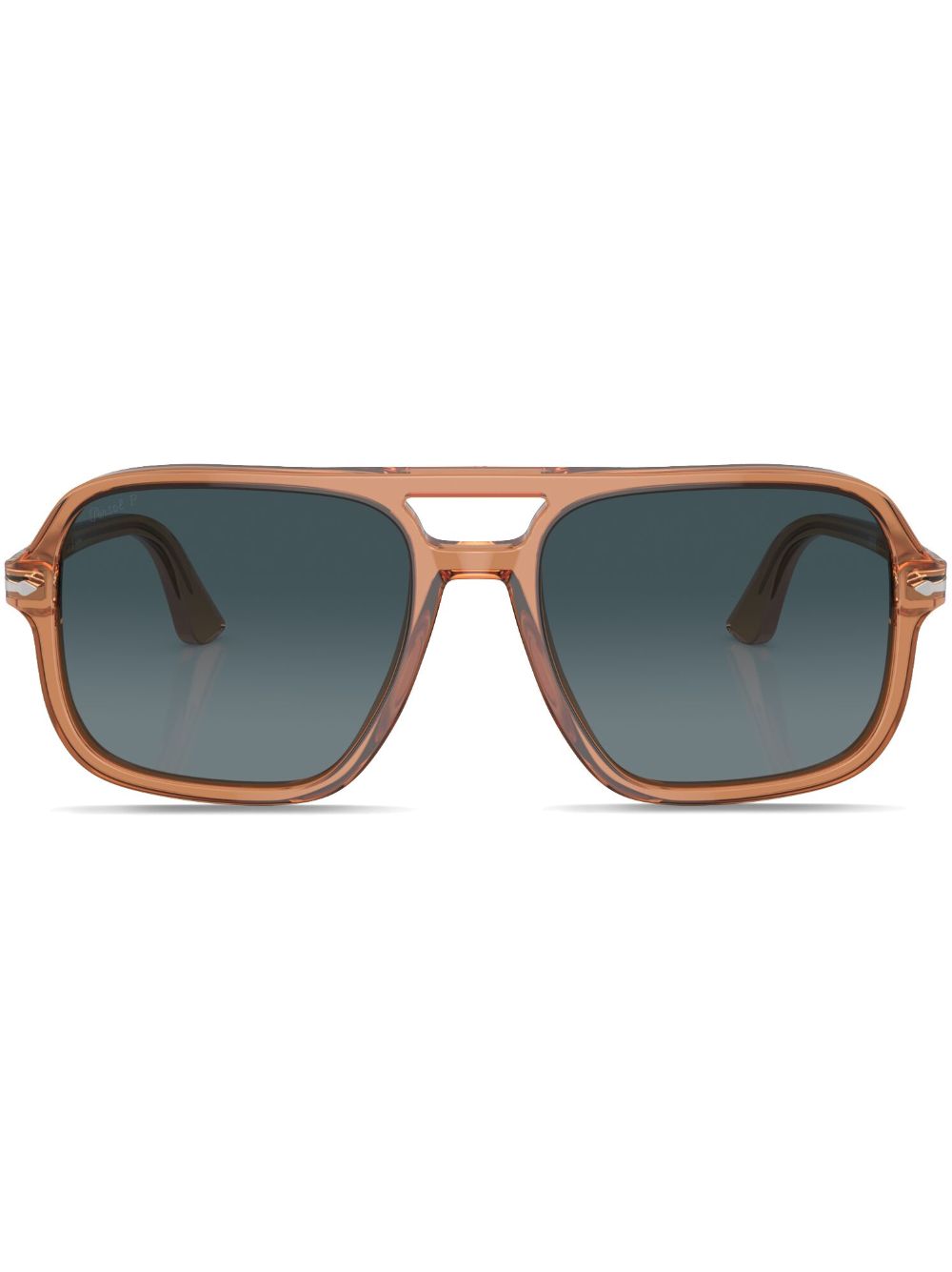 Aviator oversize frame sunglasses - Brown